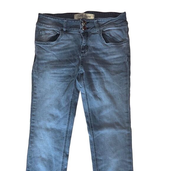 Blumarine Designer Italian Skinny Jeans Distressed Black/Gray Women size 8/44 - Picture 4 of 16